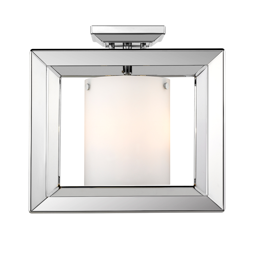 Smyth Semi-Flush (Low Profile) (Chrome & Opal Glass)
